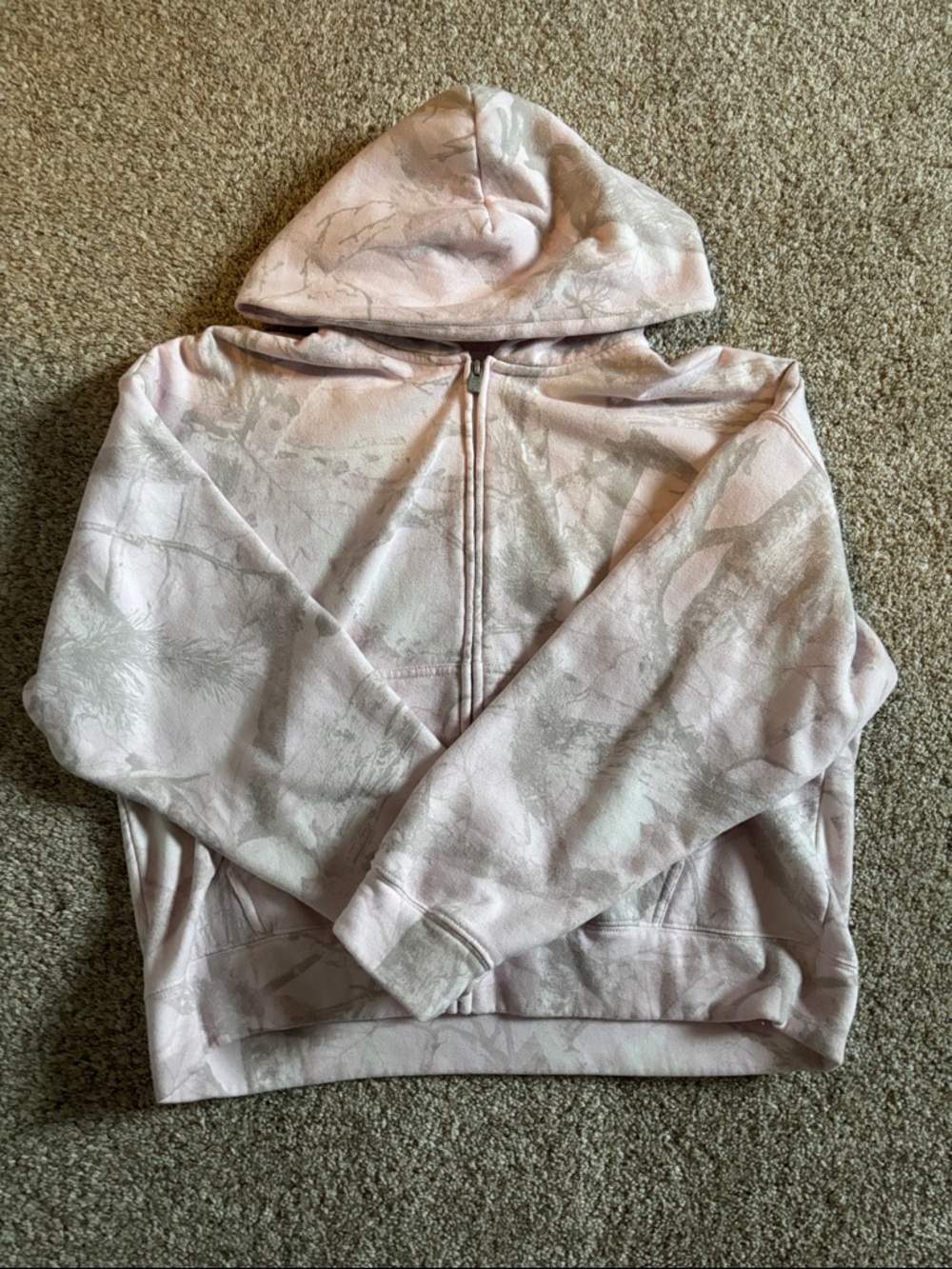 Hollister Pink Camo Zip-Up